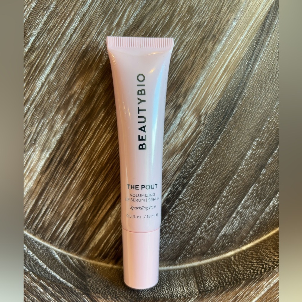 BeautyBio The Pout Lip Serum Sparkling Rose Plumping Gloss NWT Full Size
